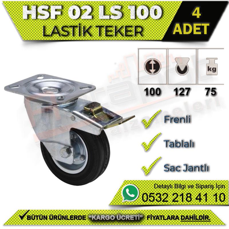 HSF 02 LS 100 Tablalı Sac Jantlı Lastik Teker (4 ADET)