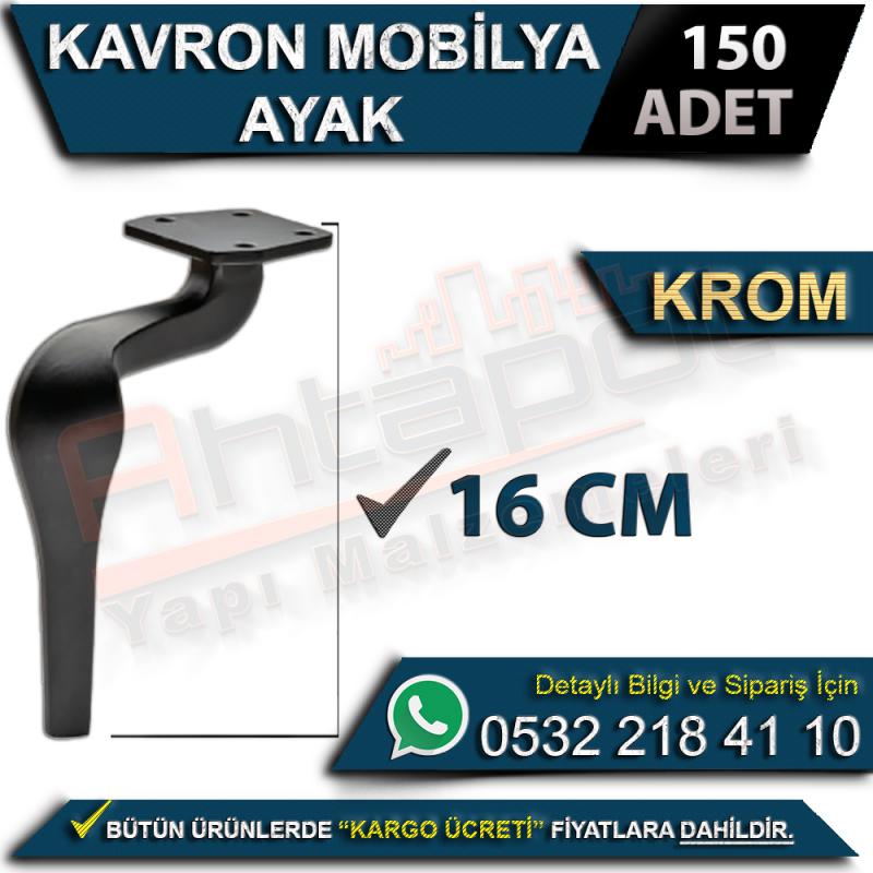 Kavron Mobilya Ayak 16 Cm Krom (150 Adet)
