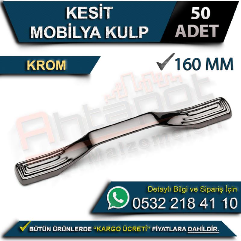 Kesit Mobilya Kulp 160 Mm Krom (50 Adet)