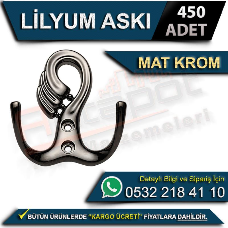 Lilyum Mobilya Askı Mat Krom (450 Adet)