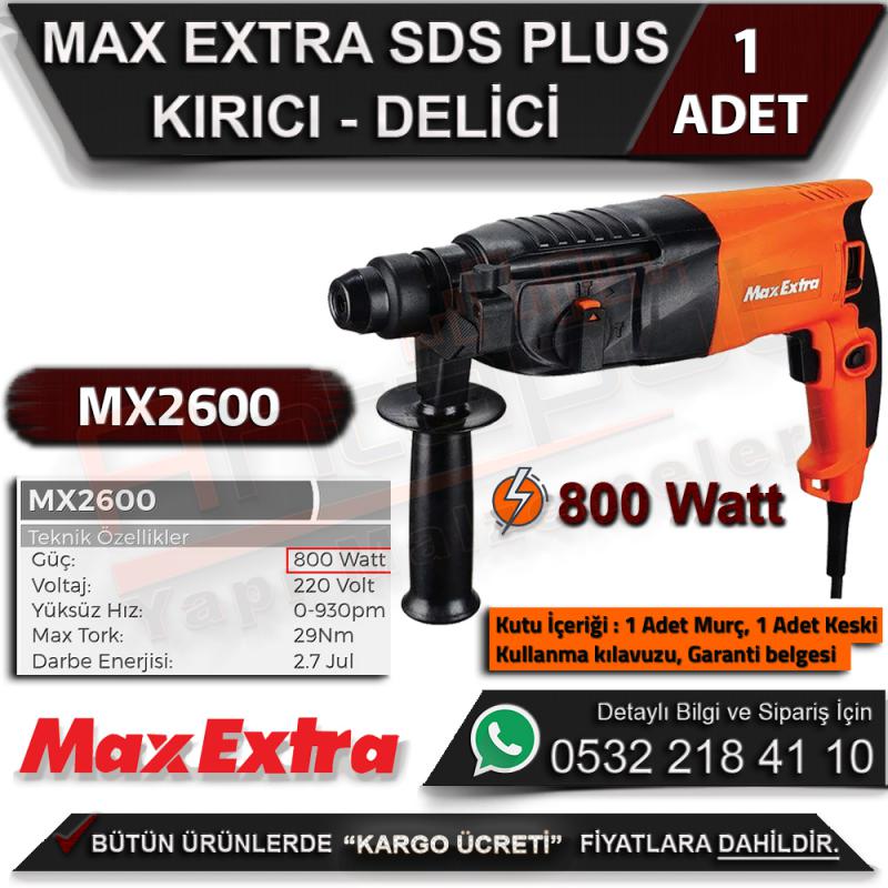 Max Extra MX2600 SDS Plus Kırıcı Delici