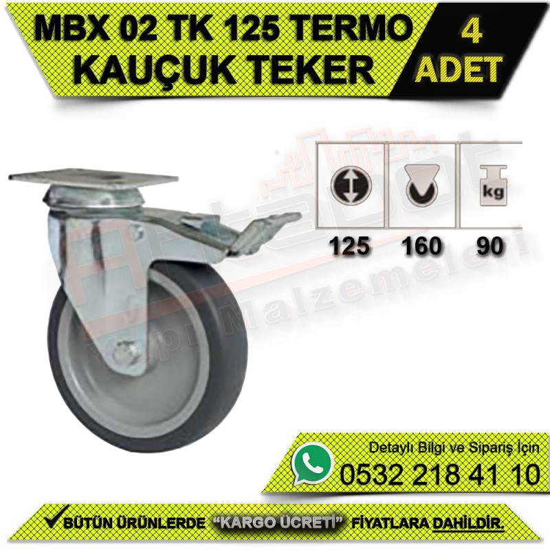 MBX 02 TK 125 Termo Kauçuk Teker (4 ADET)