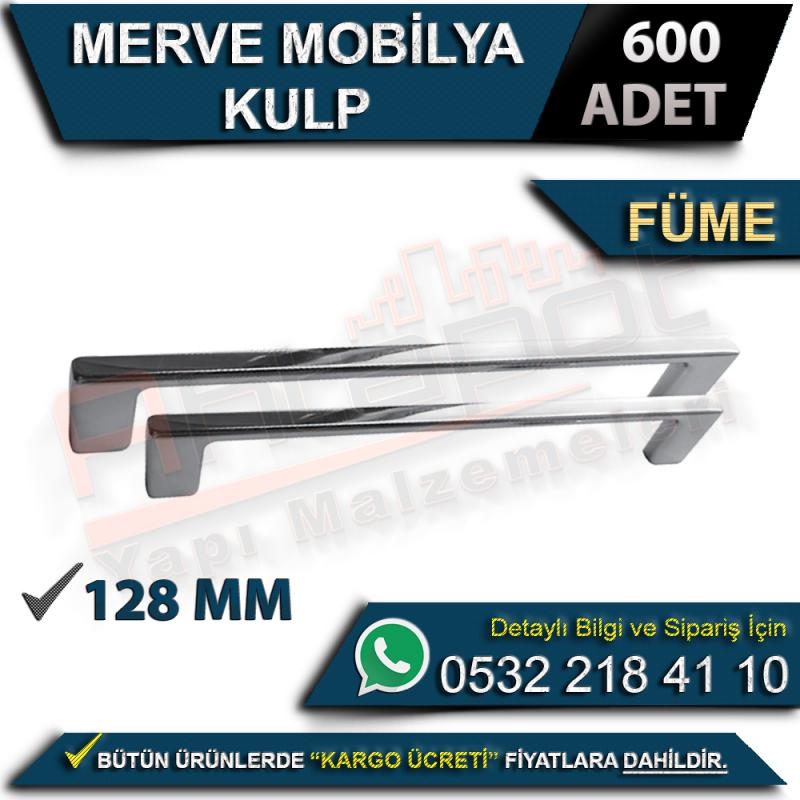 Merve Mobilya Kulp 128 Mm Füme (600 Adet)