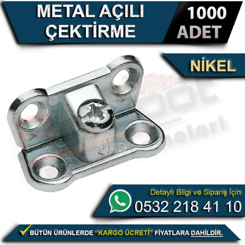Metal Açılı Çektirme Nikel (1000 Adet)