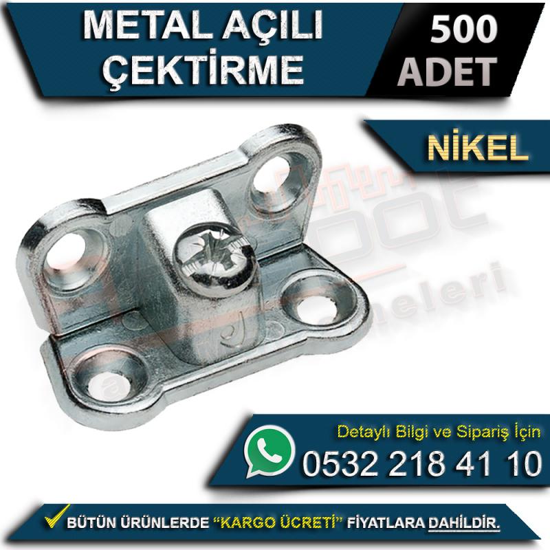 Metal Açılı Çektirme Nikel (500 Adet)