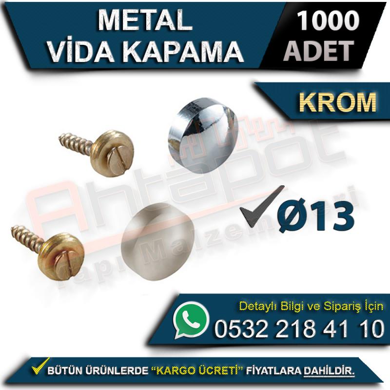 Metal Vida Kapama Ø13 Krom (1.000 Adet)