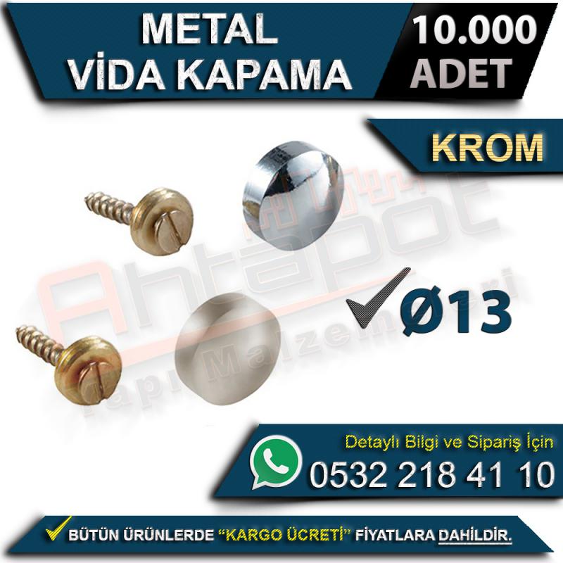 Metal Vida Kapama Ø13 Krom (250 Adet)