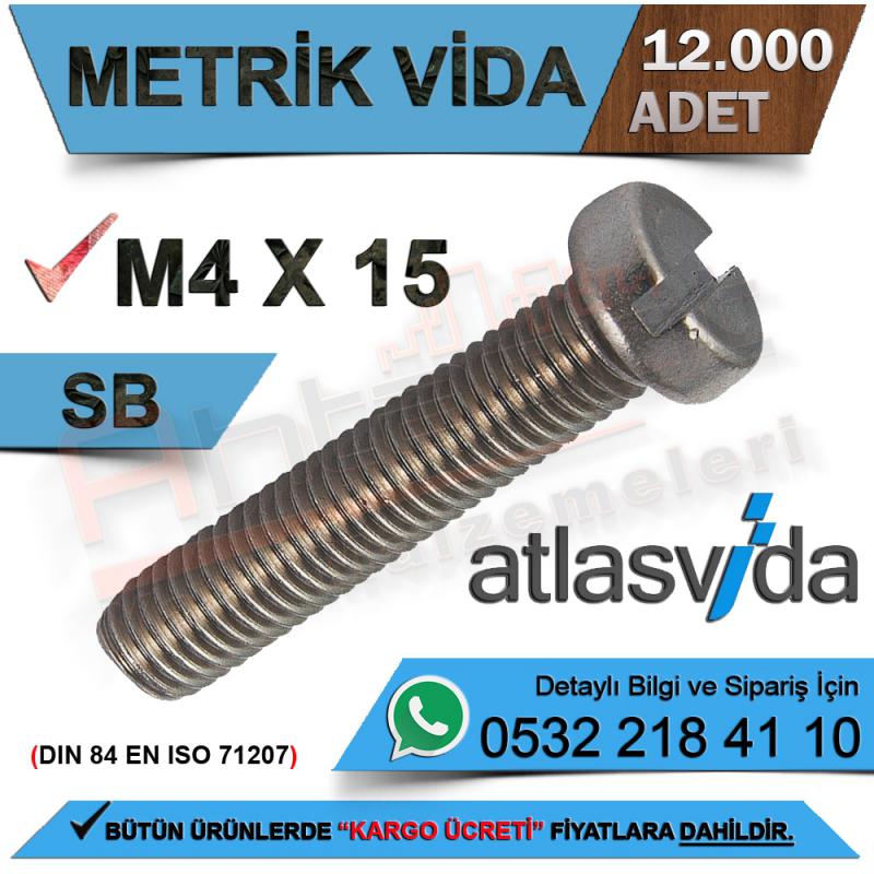 Atlas Metrik Vida Sb M4.0X15 Dın-84 (12.000 Adet)