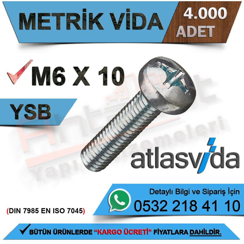 Atlas Metrik Vida Ysb M6.0X10 (4.000 Adet)