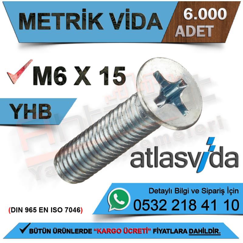 Atlas Metrik Vida Yhb M6.0X15 (6.000 Adet)
