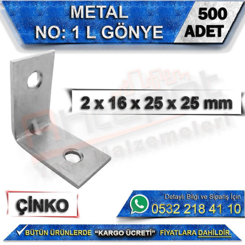 No: 1 L Gönye 2x16x25x25 mm (500 Adet)