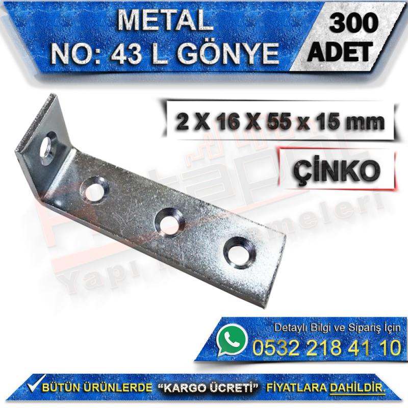 No: 44 L Gönye 2X16X55x15 mm (300 Adet)