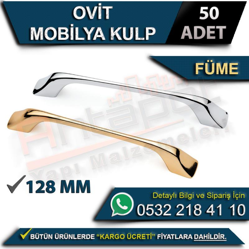 Ovit Mobilya Kulp 128 Mm Füme (50 Adet)