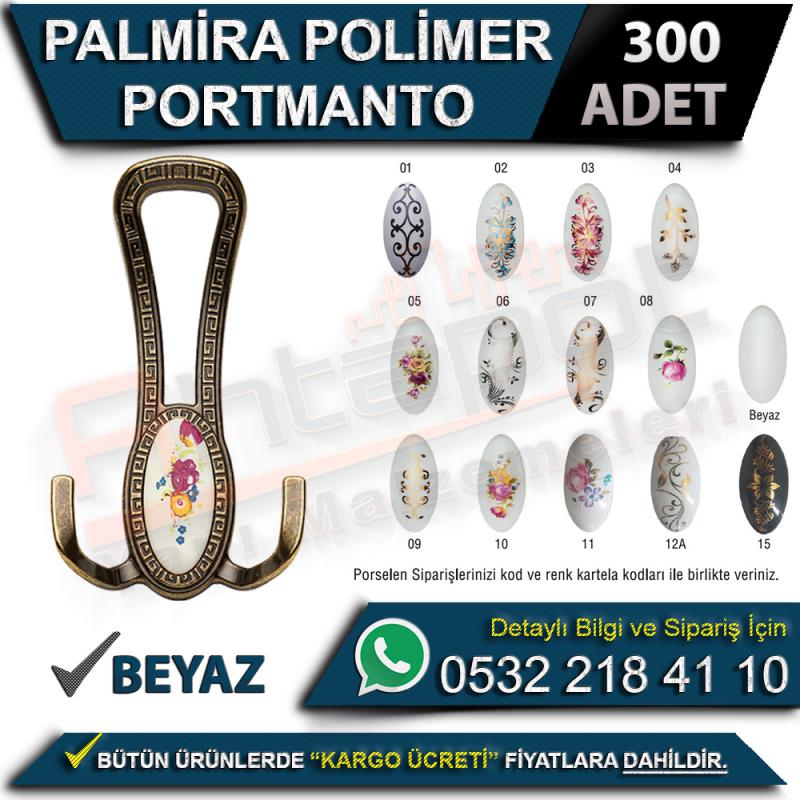 Palmira Polimer Portmanto Beyaz (300 Adet)