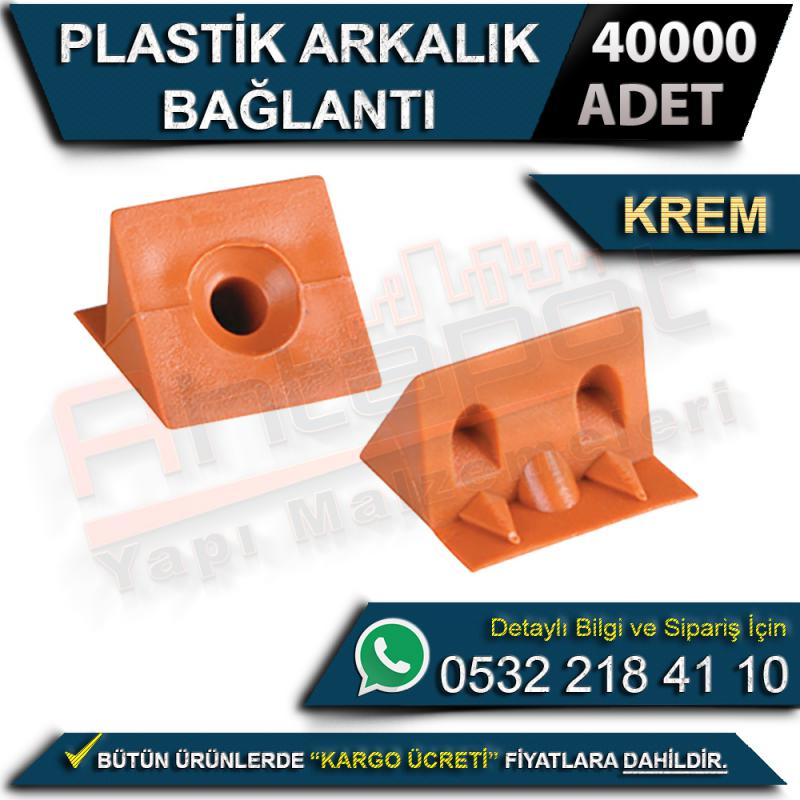 Plastik Arkalık Bağlantı Krem (40000 Adet)