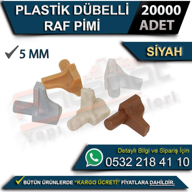 Plastik Dübelli Raf Pimi 5 Mm Siyah (20000 Adet)