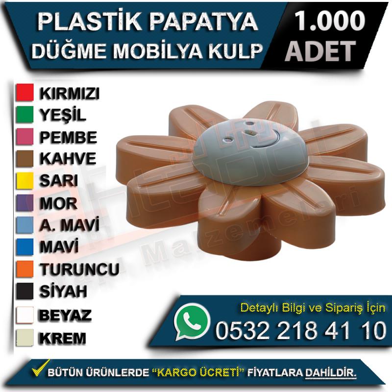 Plastik Papatya Düğme Mobilya Kulp (1000 Adet)