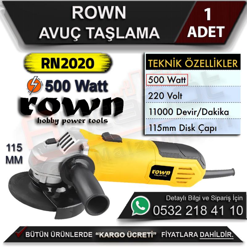 Rown Rn2020 Avuç Taşlama 500 Watt 115 Mm
