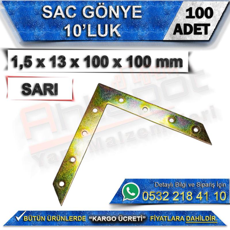 Sac Gönye 10’luk 1,5x13x100x100 mm (100 Adet)