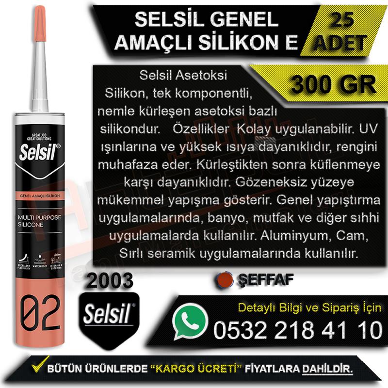 Selsil%20Genel%20Amaçlı%20Silikon%20300%20Gr%20Şeffaf%20(25%20Adet)
