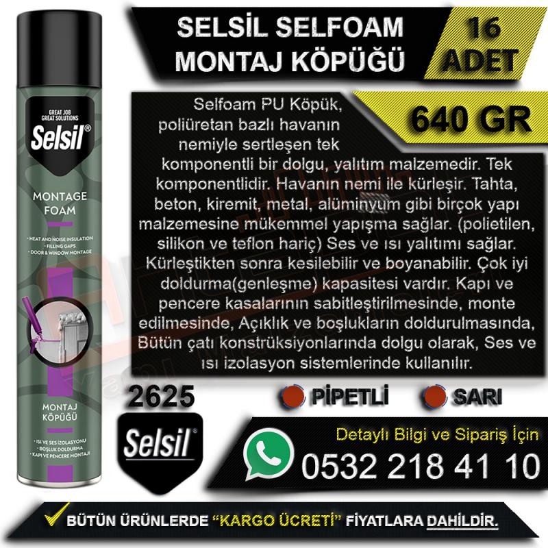 Selsil%20Selfoam%20Montaj%20Köpüğü%20640%20Gr%20Pipetli%20(16%20Adet)