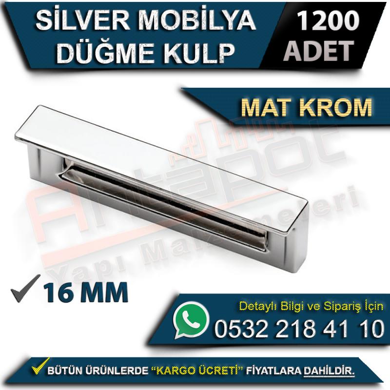 Silver Mobilya Düğme Kulp Mat Krom (1200 Adet)