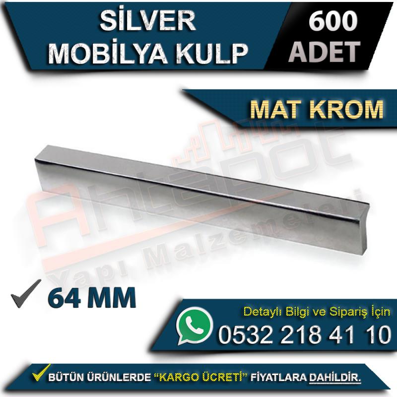 Silver Mobilya Kulp Mat Krom 64 Mm (600 Adet)