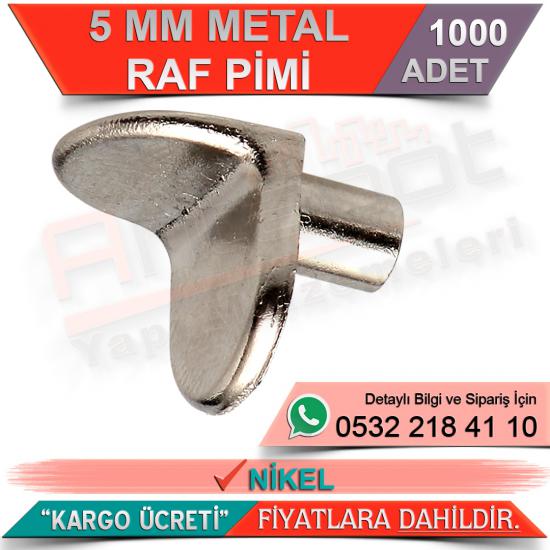 Metal Raf Pimi 5 Mm Nikel (1000 Adet)