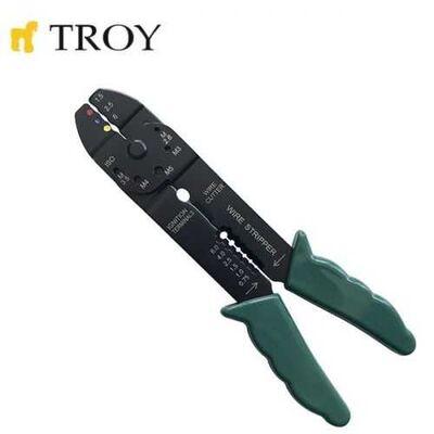 Troy 24005 Kablo Sıyırma-Pabuç Pensesi (200 Mm)