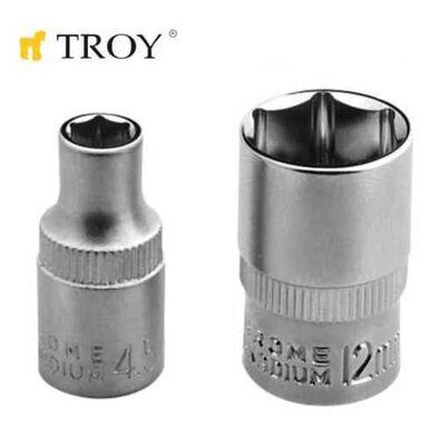 Troy 26143 1/4” Lokma (Ölçü 5,0 Mm-Çap 11,8 Mm-Uzunluk 25 Mm)
