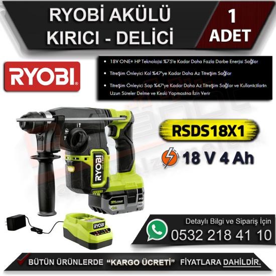 Ryobi RSDS18X1 18V 4Ah Akülü Kırıcı Delici