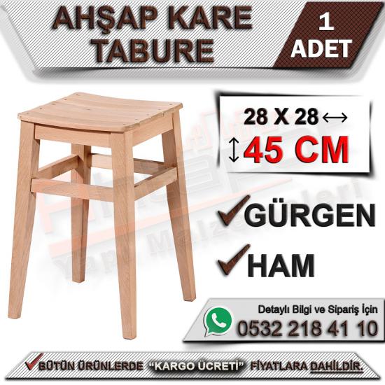 AHŞAP KARE TABURE 45 CM, AHŞAP KARE TABURE 45 CM, AHŞAP, KARE, TABURE, 45 CM, AHŞAP KARE TABURE, KARE TABURE 45 CM, KARE TABURE, IZGATA TABURE