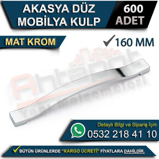 Akasya Düz Mobilya Kulp 160 Mm Mat Krom