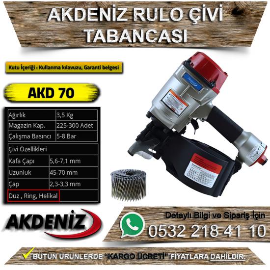 Akdeniz AKD 70 Rulo Çivi Tabancası