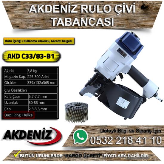 Akdeniz AKD C33/83-B1 Rulo Çivi Tabancası