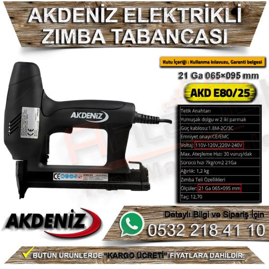 Akdeniz AKD E80/25 Elektrikli Zımba Tabancası