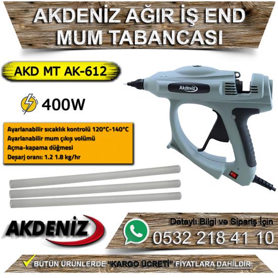 Akdeniz AKD MT AK-612 Ağır İş End Mum Tabancası (400W)