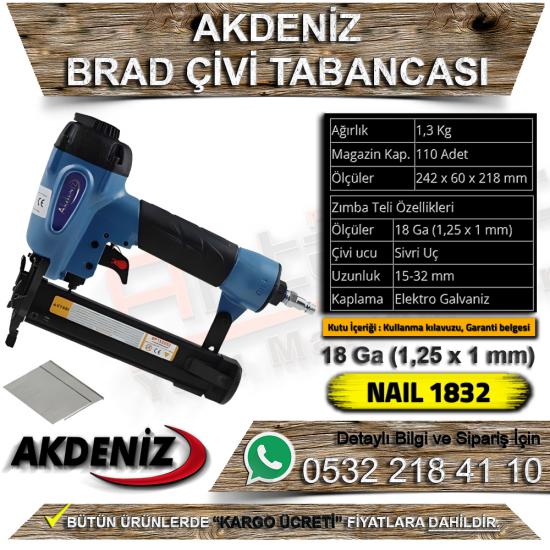 Akdeniz AKDT 1832 Brad Çivi Tabancası