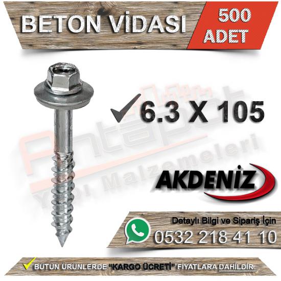 Akdeniz Beton Vidası 6,3X105 (500 Adet), Akdeniz Beton Vidası 6,3X105, Akdeniz, Beton, Vidası, 6,3X105, Akdeniz Beton Vidası, Akdeniz Vida, Beton Vidası 6,3X105 Akdeniz Vida 6,3X105, Vida 6,3X105