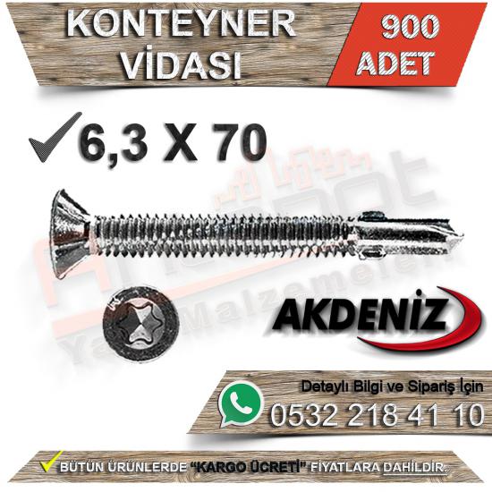 Akdeniz Konteyner Vidası 6.3X70 (900 Adet), Akdeniz Konteyner Vidası 6.3X70, Akdeniz, Konteyner, Vidası, 6.3X70, Akdeniz Konteyner Vidası,  Konteyner Vidası, Akdeniz Vida, Konteyner Vidası 6.3X70