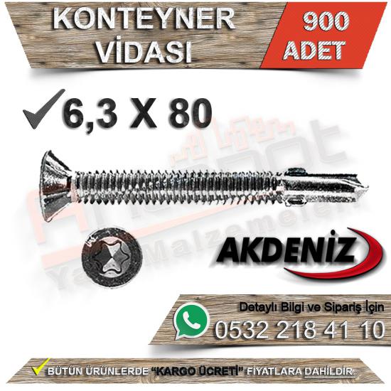 Akdeniz Konteyner Vidası 6.3X80 (900 Adet), Akdeniz Konteyner Vidası 6.3X80, Akdeniz, Konteyner, Vidası, 6.3X80, Akdeniz Konteyner Vidası, Konteyner Vidası, Akdeniz Vida, Konteyner Vidası 6.3X80