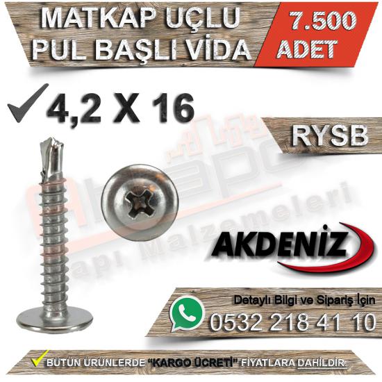 Akdeniz Matkap Uçlu Vida Rysb 4,2X16 (7.500 Adet), Akdeniz Matkap Uçlu Vida Rysb 4,2X16, Akdeniz, Matkap, Uçlu, Vida, Rysb, 4,2X16, RYSB Vida, Akdeniz Matkap Uçlu Vida Rysb, Matkap Uçlu Vida Rysb, Mat