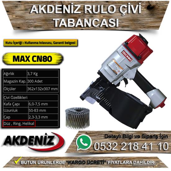 Akdeniz MAX CN80 Rulo Çivi Tabancası