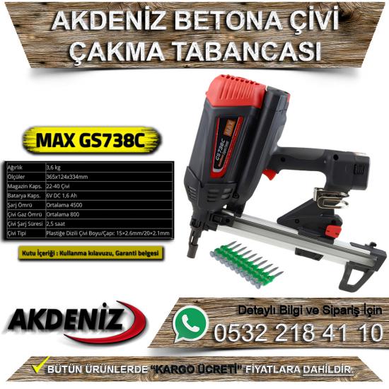 Akdeniz MAX GS738C Betona Çivi Çakma Tabancası