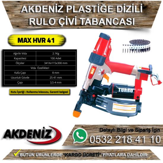 Akdeniz MAX HVR 41 Plastiğe Dizili Rulo Çivi Tabancası
