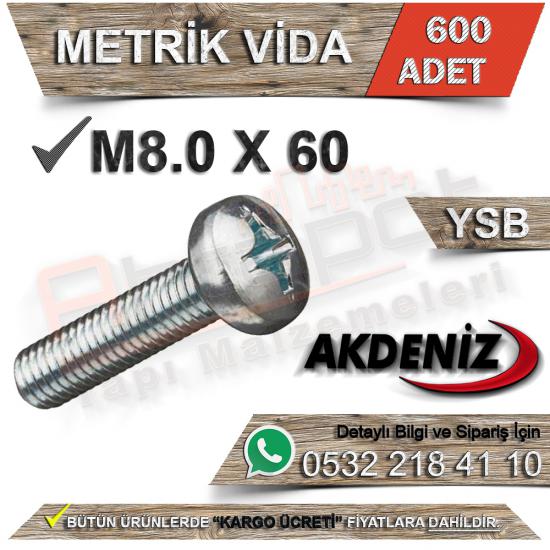 Akdeniz Metrik Vida M8.0X60 (600 Adet), Akdeniz Metrik Vida M8.0X60, Akdeniz, Metrik, Vida, Ysb, M8.0X60, Akdeniz Metrik Vida,  Konteyner Vidası, Akdeniz Vida, Metrik Vida M8.0X60