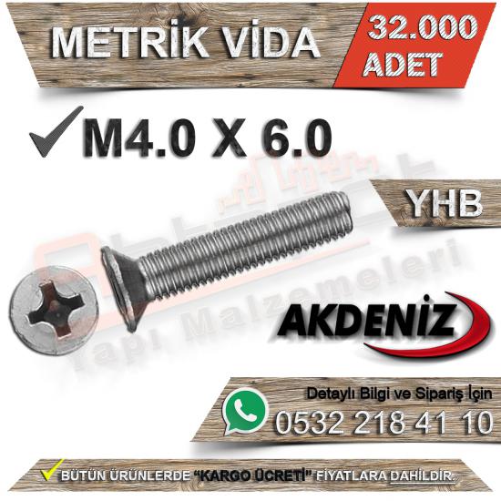 Akdeniz Metrik Vida Yhb M4.0X6.0 (32.000 Adet), Akdeniz Metrik Vida M4.0X6.0, Akdeniz, Metrik, Vida, Yhb, M4.0X6.0, Akdeniz Metrik Vida, Metrik Vida, Akdeniz Vida, Metrik Vida M4.0X6.0