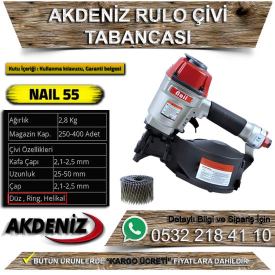 Akdeniz NAIL 55 Rulo Çivi Tabancası