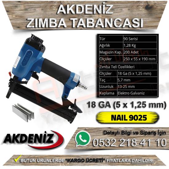 Akdeniz NAIL 9025 Zımba Tabancası (18 GA)