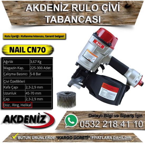 Akdeniz NAIL CN70 Rulo Çivi Tabancası